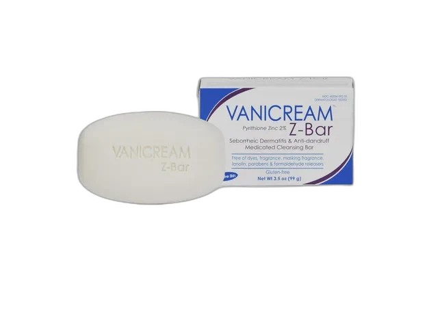 Vanicream Z-Bar Medicated Cleansing Bar with Pyrithione Zinc 2% for seborrheic dermatitis and