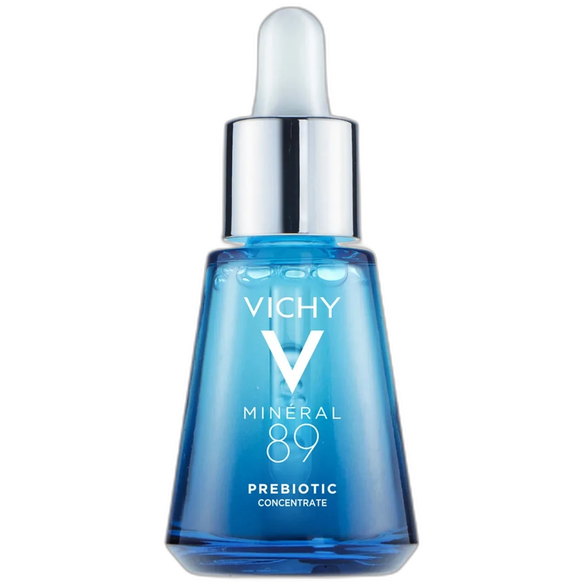 Vichy Minéral 89 Prebiotic Recovery & Defense Concentrate in glass bottle with dropper, 30 mL
