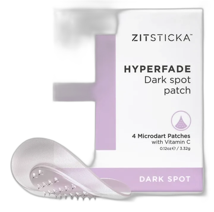 ZitSticka Hyperfade Dark Spot Microdart Patch box and individual patches